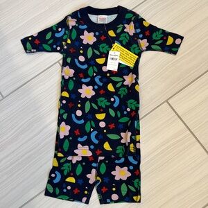 Hanna Andersson short john pajama set size 6-7yr 120cm